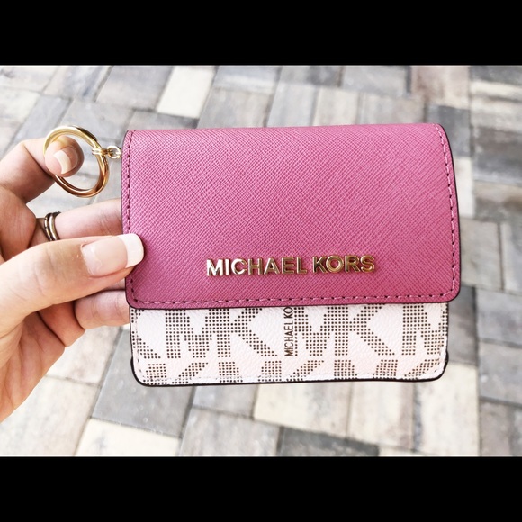 Gaby’sBags👛Michael Kors key ring card holder Pink - Picture 2 of 7